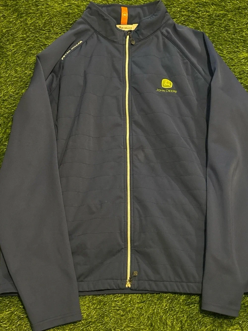 Peter Millar John Deere Men's Navy Lightweight Full-Zip Jacket XL